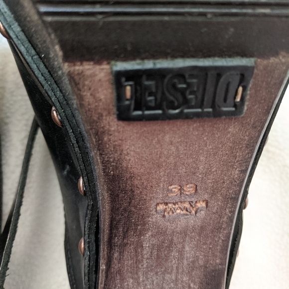 Diesel Moody Woody Yumu Peep Toe Mule platforms - Picture 9 of 12